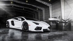 Car white cars vehicle Aircraft Lamborghini
