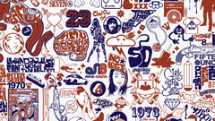 Cards abstract text oldschool