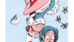 Cards blue hair Penguins