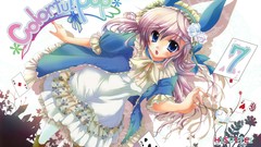 Cards dress anime girls blue eyes animal ears izumi tsubasu 