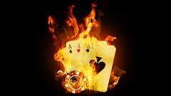 Cards fire ace black