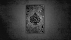 Cards grunge ace of