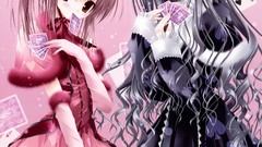 Cards lolitas Flowers nekomimi