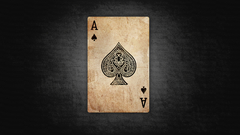 Cards minimalistic ace of