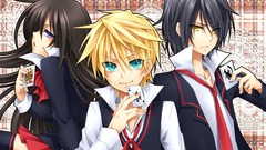 Cards tie blondes green eyes brunettes yellow eyes black hair 