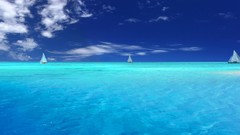 Caribbean blue skies Sea