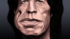 Caricature artwork portraits mick jagger