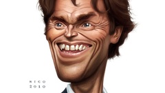 Caricature willem dafoe Nico