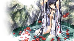 Carnelian miko Japanese clothes