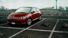 Cars advertisement artwork Citroen C4 Coupe