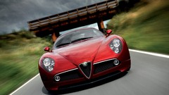 Cars Alfa Romeo front view vehicles Alfa Romeo 8C Alfa Romeo 8C 