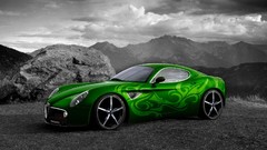 Cars Alfa Romeo selective coloring Alfa Romeo 8C