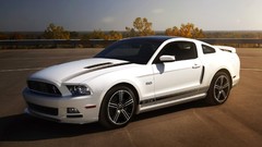Cars american cars muscle cars Ford Mustang GT white cars