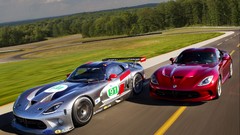 Cars American vehicles Supercars dodge viper racing cars red 