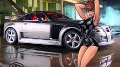 Cars anime girls