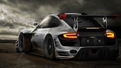 Cars artwork scenic porsche 911