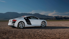 Cars audi r8 white