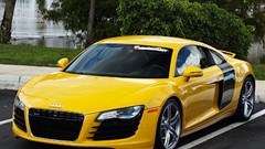 Cars audi r8 yellow cars