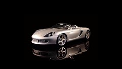 Cars black background Porsche Carrera GT