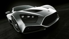 Cars black background Zenvo vehicles zenvo st1 front angle view