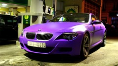 Cars BMW bmw m6 German cars purple cars