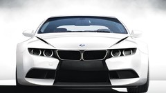 Cars BMW front view German cars white cars