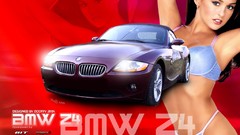 Cars BMW lingerie brunettes bmw z4 models girls with cars