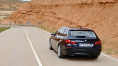 Cars BMW roads back view BMW 5 Series BMW 5 Series Touring BMW 