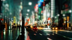 Cars bokeh urban nighttime streets cityscapes depth of field