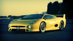 Cars British sports cars yellow cars Jaguar xj220