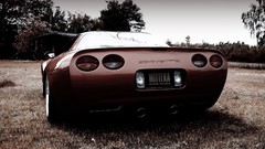 Cars brown chevrolet corvette