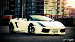 Cars cabrio white cars Lamborghini Gallardo Spyder