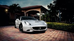 Cars California Ferrari Supercars Italian silver cars