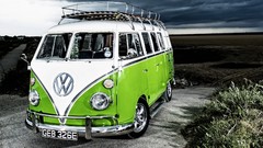 Cars California Volkswagen hippie camper