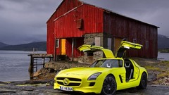 Cars Cell Mercedes-Benz concept art gullwing Mercedes-Benz SLS 