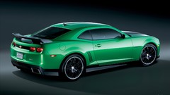 Cars chevrolet camaro green cars