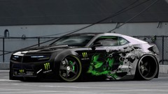 Cars chevrolet camaro Monster Energy