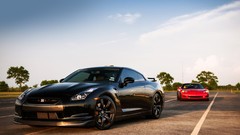 Cars Chevrolet Corvette Z06 nissan gt-r