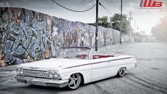 Cars Chevrolet Impala vehicles white cars lowriders