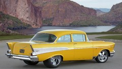 Cars Chevrolet vehicles classic cars muscle cars yellow cars 
