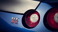 Cars close-up logos taillights nissan gt-r JDM Japanese 