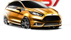Cars concept art ford fiesta
