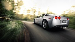 Cars Corvette forests