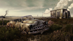 Cars digital art apocalyptic