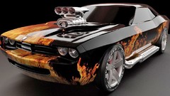 Cars dodge challenger