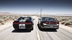 Cars dodge challenger dodge charger rear view cars