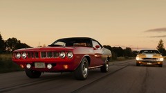 Cars dodge challenger muscle cars Plymouth Barracuda