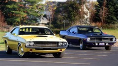 Cars dodge challenger plymouth muscle cars
