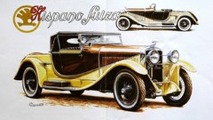 Cars drawings artwork Škoda