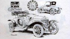Cars drawings artwork Škoda Laurin and Klement